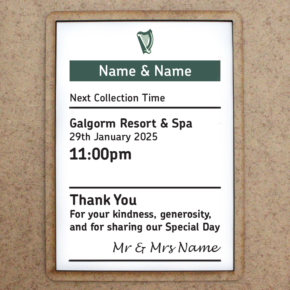 Irish Post Box Sign